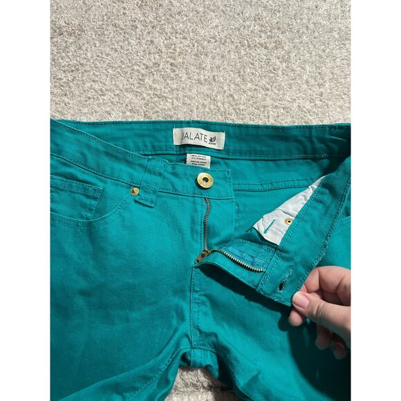 Jalate Women's Size 5 Low Rise Skinny Fit Jeans Teal Green JJ1044F - Picture 8 of 9